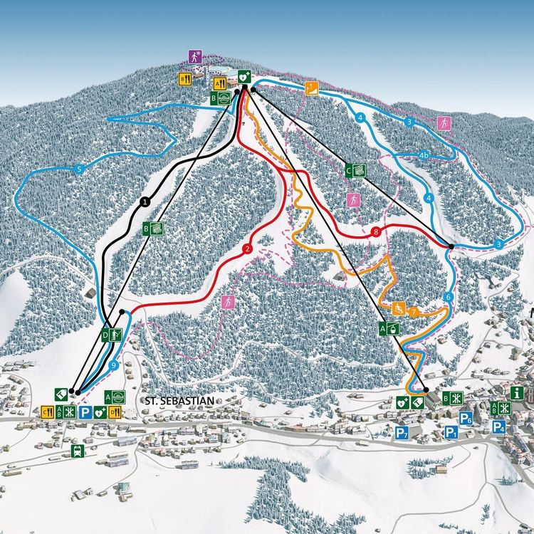 Mariazell sítérkép