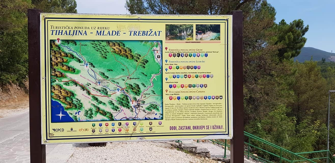 kravica vízesés térképe