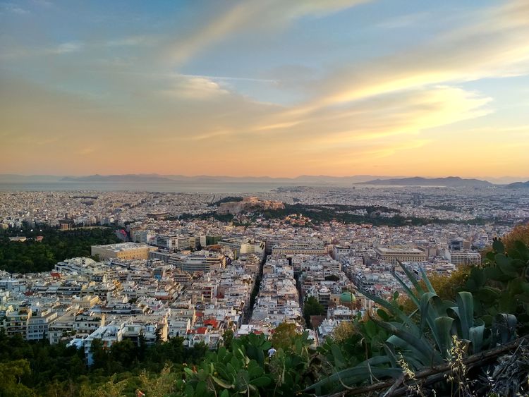Athen Lükabétthosz kilátás