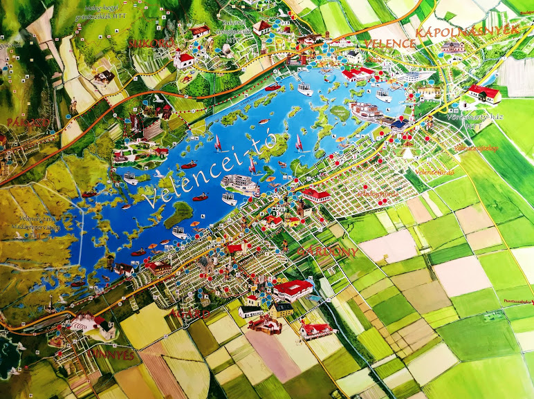 Velencei tó térképe