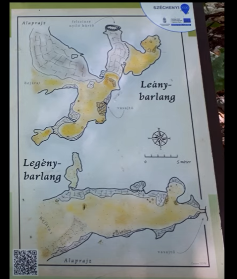 leány és legény barlang tábla