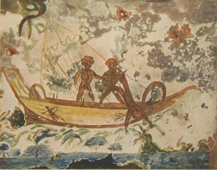 olasz roma katakomba fresko jonas tortenete1