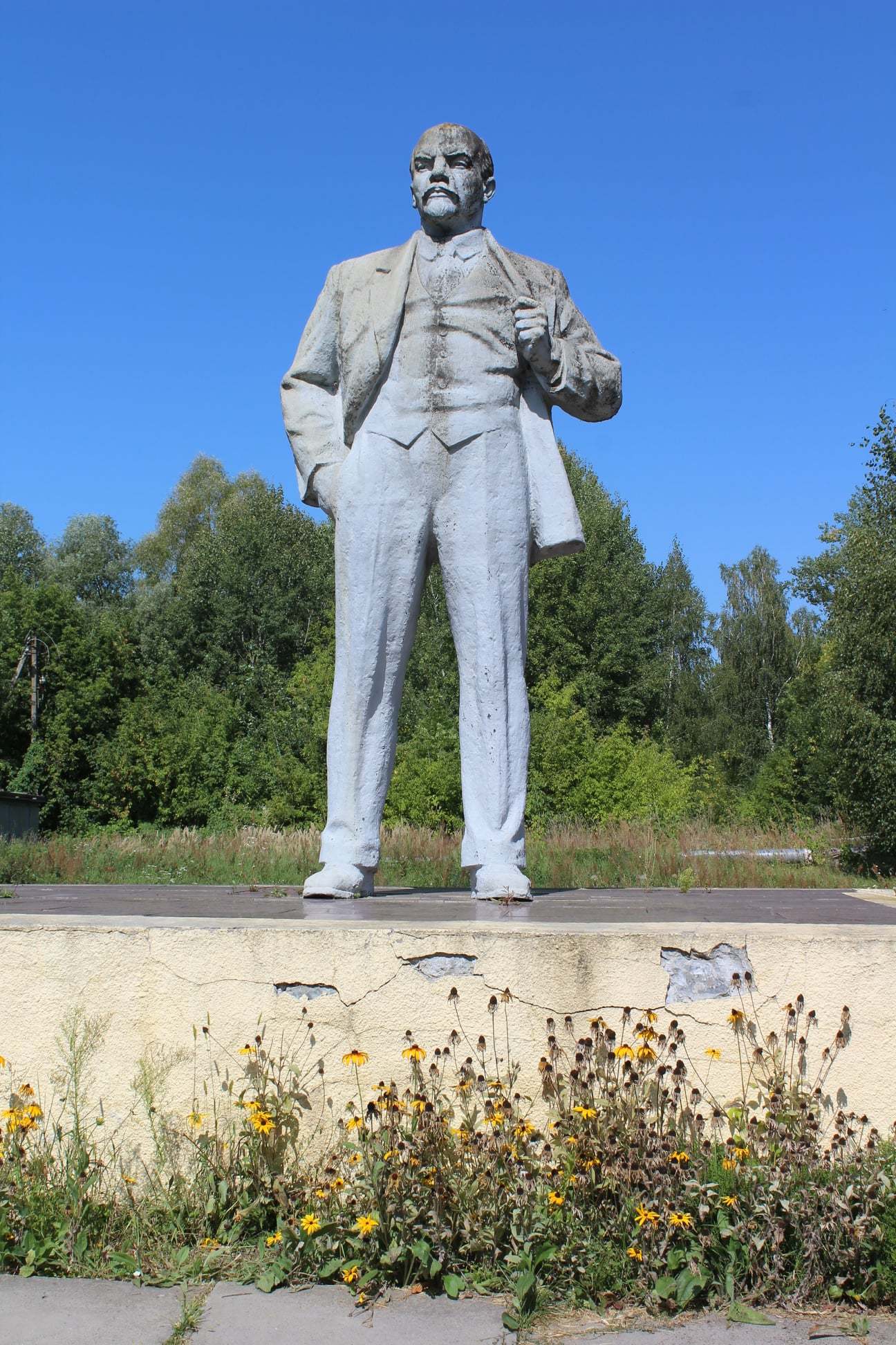 Csernobil Lenin szobor